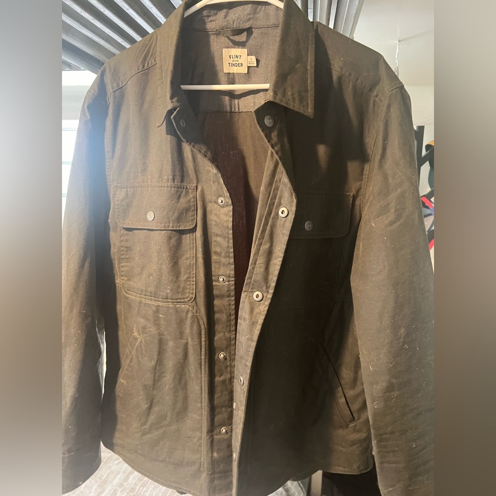 Men’s Flint and Tinder Unlined Waxed Trucker Jacket